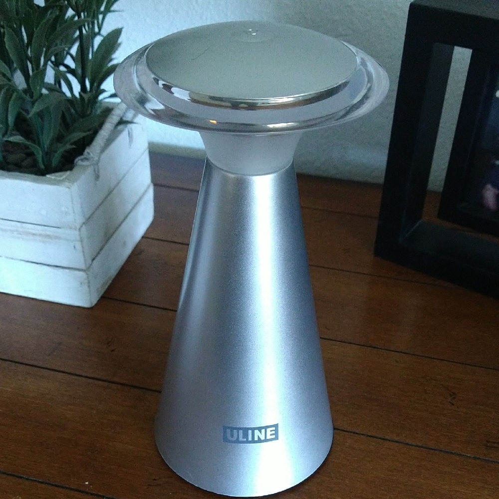 Uline Silver LED Touch-Top Lamp Set (2)